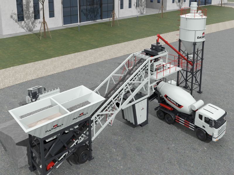 Mobile concrete batching plant 35 Mobile Concrete Batching Plant 35