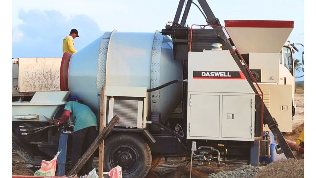 Concrete mixer pump case in the philippines – jomalig island project 2 concrete mixer pump jpg
