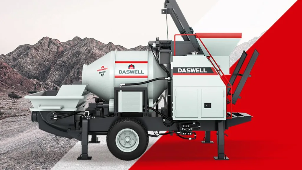 Daswell dmp50 concrete mixer pump for ghana 1 concrete mixer pump