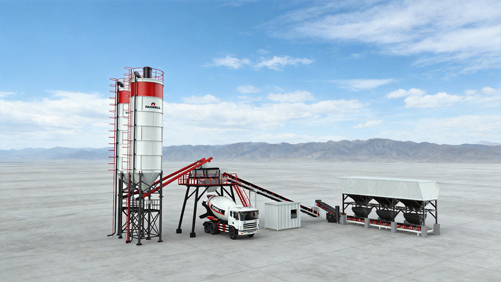 Stationary dry mix concrete plant 2 stationary dry mix concrete plant 1