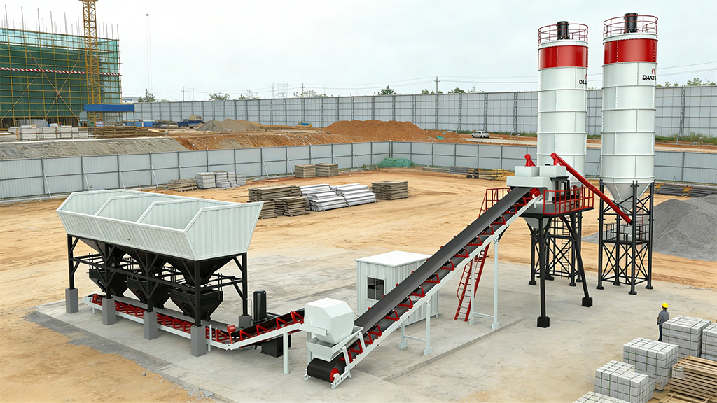 Stationary dry mix concrete plant 6 stationary dry mix concrete plant 6