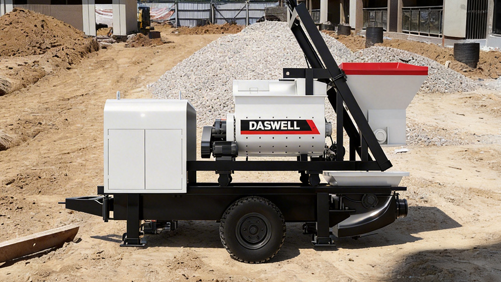 Twin shaft concrete mixer pump 3 twin shaft concrete mixer pump 3