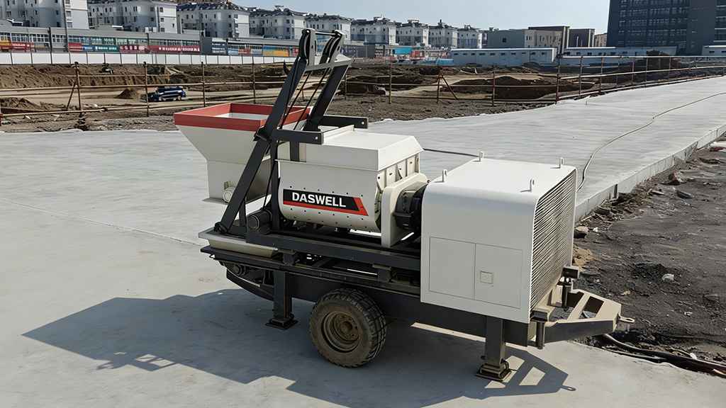 Twin shaft concrete mixer pump 5 twin shaft concrete mixer pump 5