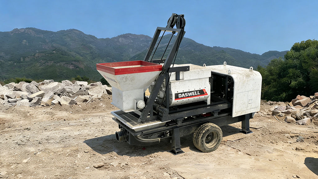 Twin shaft concrete mixer pump 7 twin shaft concrete mixer pump 7