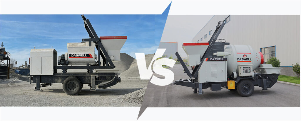 Twin-shaft concrete mixer pump Twin-Shaft Concrete Mixer Pump