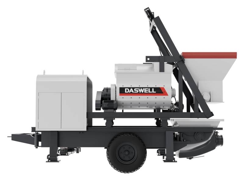 Twin shaft concrete mixer pump Twin Shaft Concrete Mixer Pump