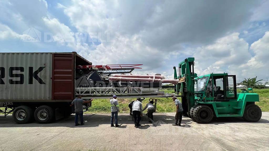 Concrete batching plant transportation concrete batching plant transportation