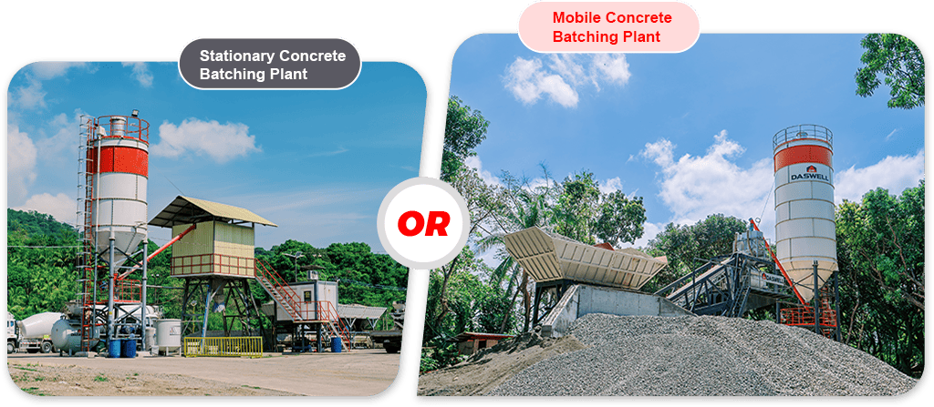 Mobile and stationary concrete batching plants mobile and stationary concrete batching plants