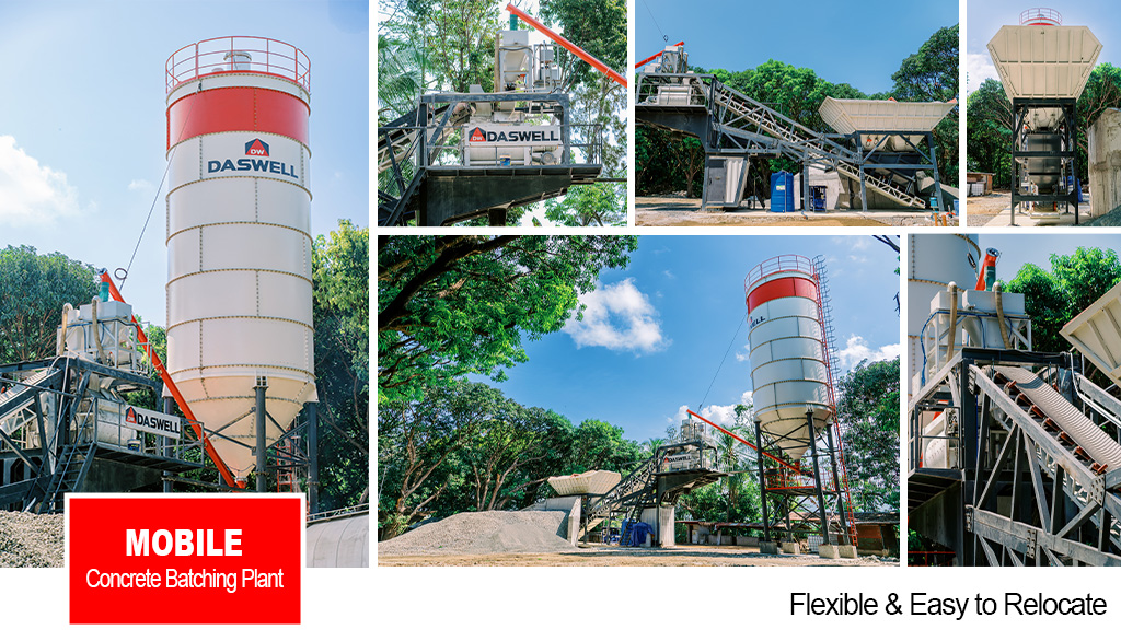 Mobile concrete batching plant vs stationary concrete batching plant: 7 questions before you choose 3 Mobile Concrete Batching Plant