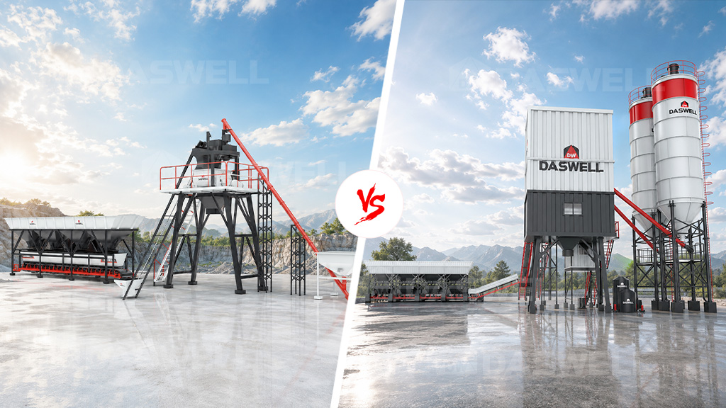 Mobile concrete batching plant vs stationary concrete batching plant: 7 questions before you choose 1 Mobile vs Stationary Concrete Batching Plant