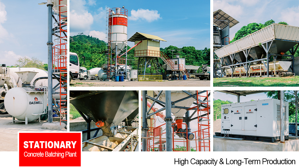 Mobile concrete batching plant vs stationary concrete batching plant: 7 questions before you choose 4 Stationary Concrete Batching Plant