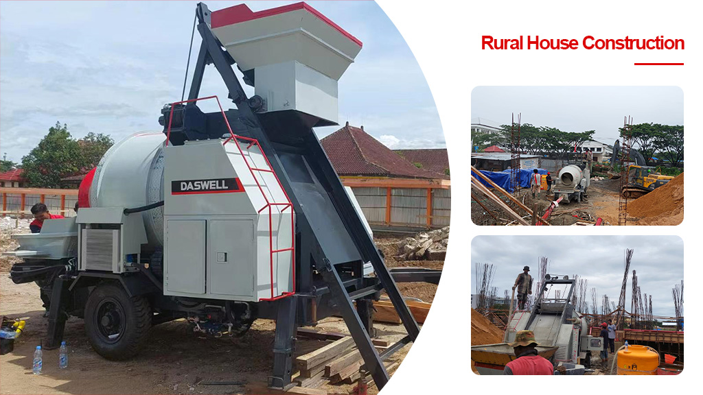 Concrete mixer pump for rural house construction projects Concrete Mixer Pump for Rural House Construction Projects