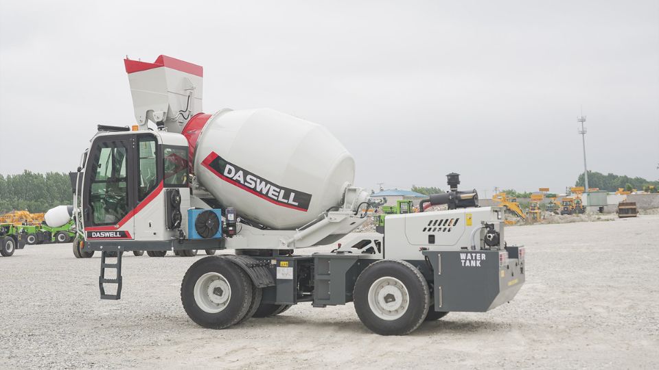 Self loading concrete mixer for rural construction projects Self Loading Concrete Mixer for Rural Construction Projects
