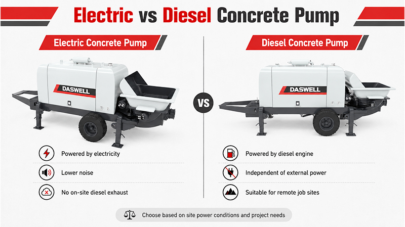 Trailer concrete pump power diesel or electric Trailer Concrete Pump Power Diesel or Electric