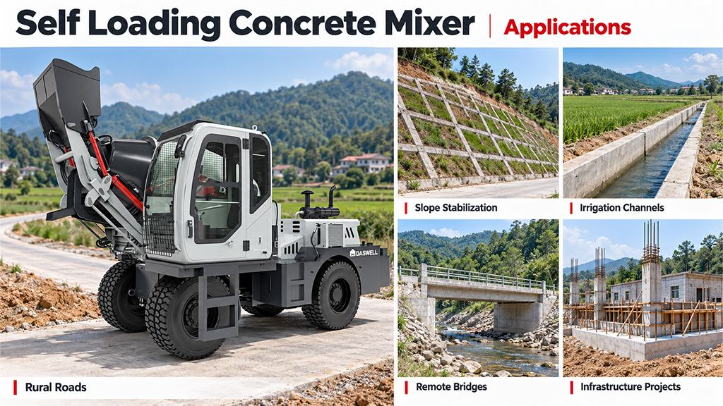 Applications of self-loading concrete mixers Applications of Self-Loading Concrete Mixers