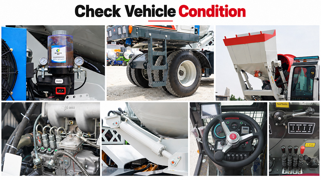 Checks before operating a self loading concrete mixer Checks Before Operating a Self Loading Concrete Mixer