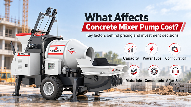 Concrete mixer pump price: what affects the cost? 1 Concrete Mixer Pump Price: What Affects the Cost?