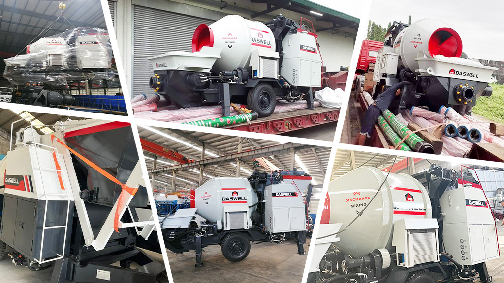 Daswell concrete mixer pump transportation Daswell Concrete Mixer Pump Transportation