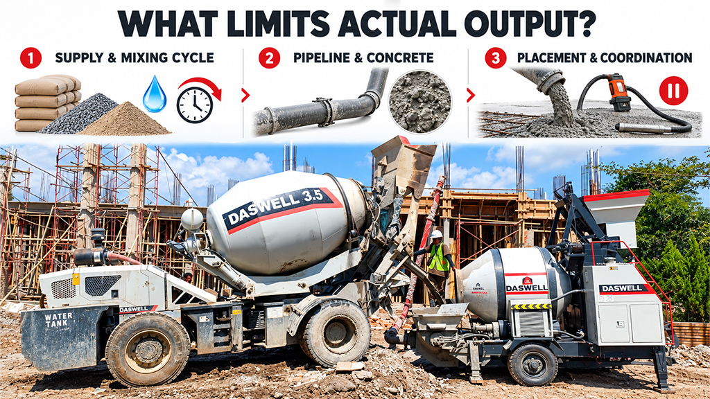 What limits concrete mixer pump capacity What Limits concrete mixer pump capacity