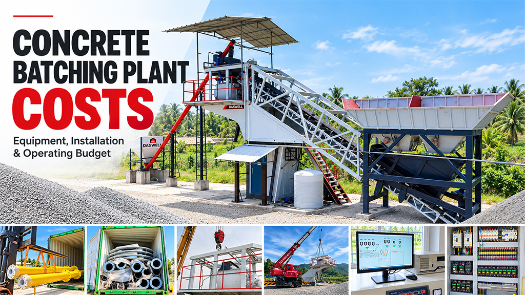 Concrete batching plant cost: equipment, installation and operating budget 7 concrete batching plant cost