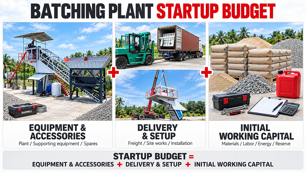 Concrete batching plant startup budget concrete batching plant startup budget