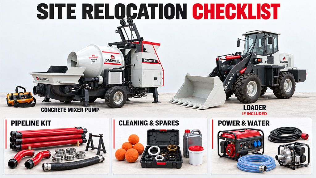 Concrete mixer pump moving checklist concrete mixer pump moving checklist