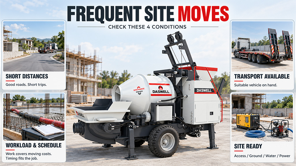 Concrete mixer pump site relocation requirements concrete mixer pump site relocation requirements