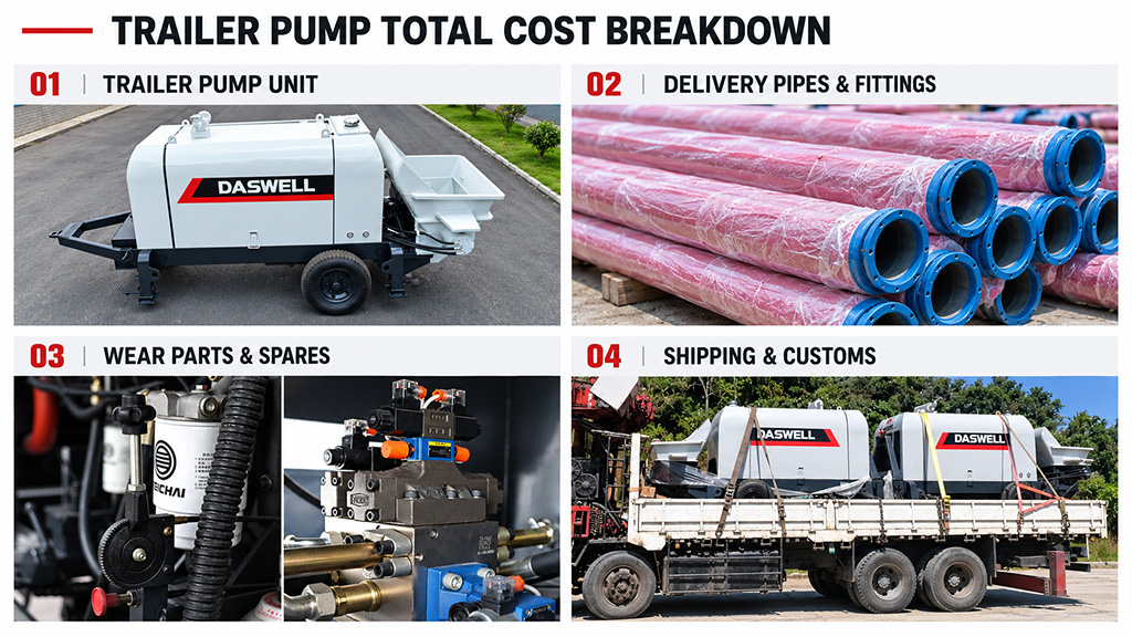 Trailer concrete pump cost breakdown trailer concrete pump cost breakdown