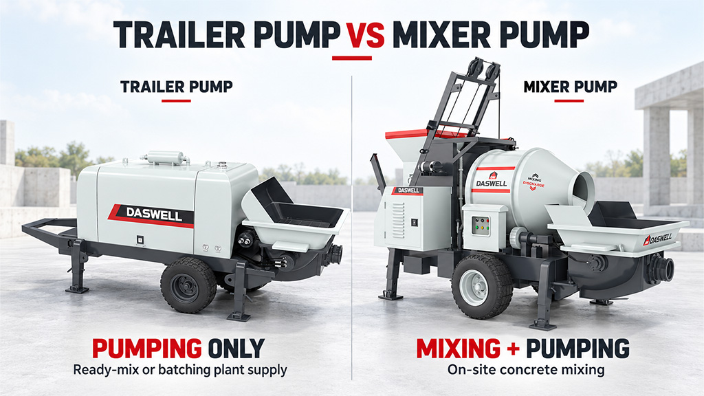 Trailer concrete pump vs concrete mixer pump trailer concrete pump vs concrete mixer pump